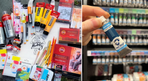 Maling, kunstutstyr, pasteller, blyanter hos Inspirerende Hobby